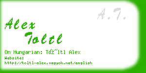 alex toltl business card